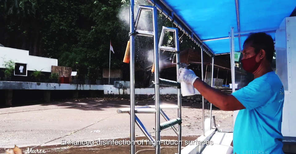 disinfection at Murex Resort