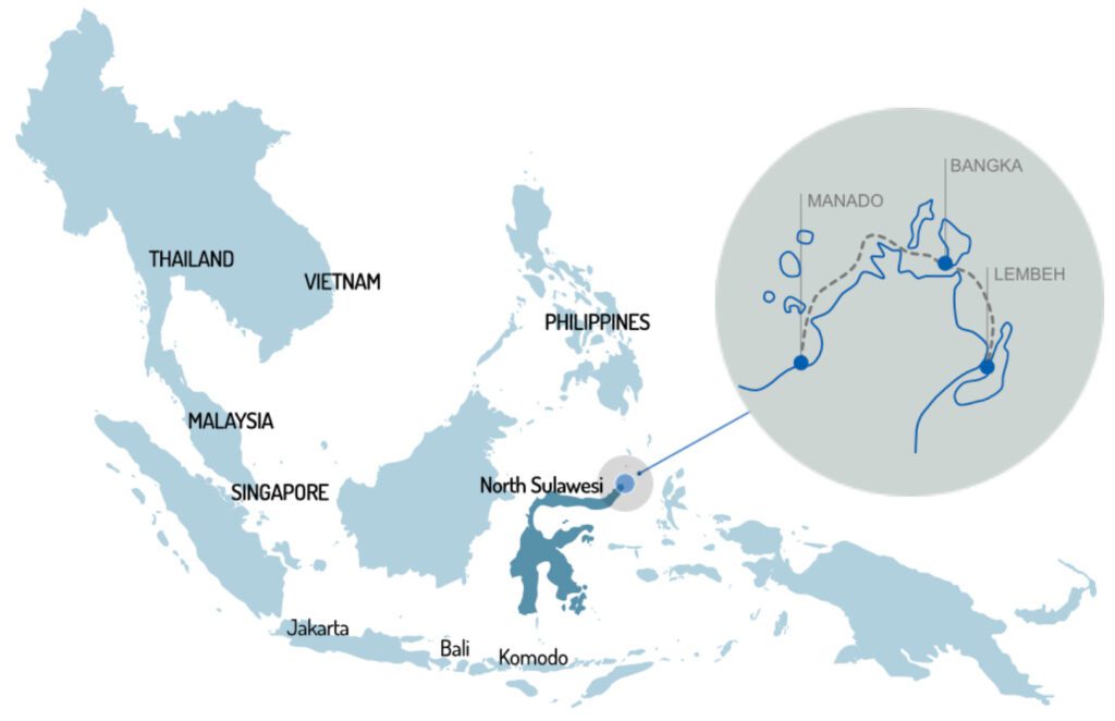 Introducing North Sulawesi Map North Sulawesi Diving site